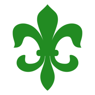 Fleur-de-lis Decal (Green)